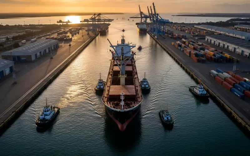 Strategic project cargo planning and execution for large-scale maritime infrastructure.